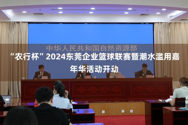 “农行杯”2024东莞企业篮球联赛暨潮水滥用嘉年华活动开动