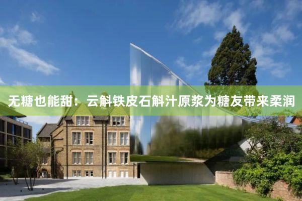 无糖也能甜：云斛铁皮石斛汁原浆为糖友带来柔润
