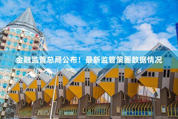 金融监管总局公布！最新监管策画数据情况